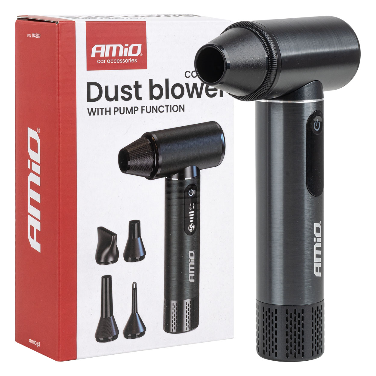 Putekļu pūtējs ar sūkņa funkciju 170W (BATT) AMIO-04889 Putekļu pūtējs ar sūkņa funkciju 170W (BATT) AMIO-04889
