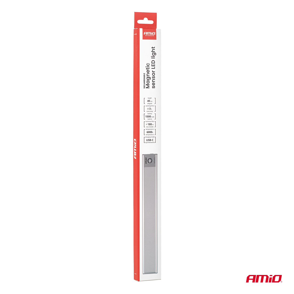 Uzlādējama magnētiskā sensora LED gaisma 2W 1500mAh AMIO-04894 Uzlādējama magnētiskā sensora LED gaisma 2W 1500mAh AMIO-04894 - Image 11