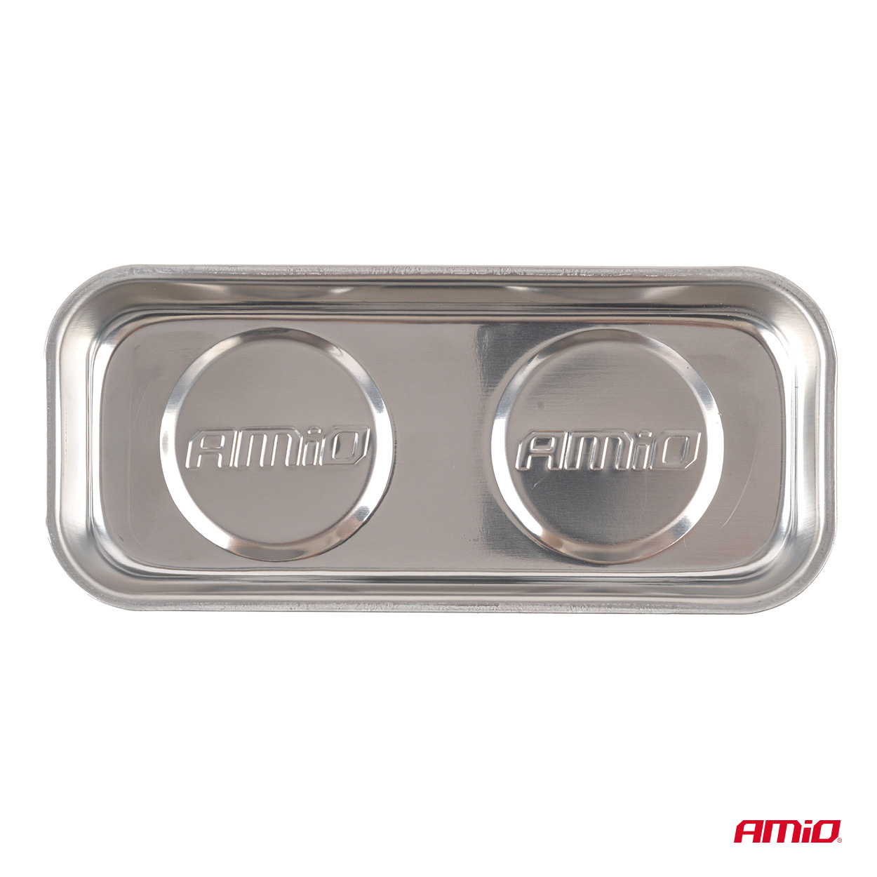 Nerūsējošā tērauda magnētiskā paplāte 150x65x27mm AMIO-04917 Nerūsējošā tērauda magnētiskā paplāte 150x65x27mm AMIO-04917 - Image 4