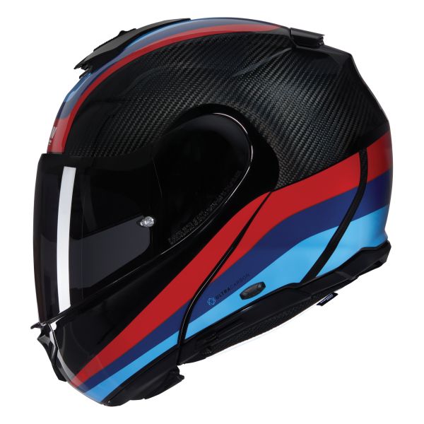 FLIP-UP MOTO ĶIVERE NOLAN X-1005 U.C. GRAN TOUR ZILA/CARBON/JŪRAS ZILA/SARKANA (Iekļauts tonēts vizieris) CARBON FLIP-UP MOTO ĶIVERE NOLAN X-1005 U.C. GRAN TOUR ZILA/CARBON/JŪRAS ZILA/SARKANA (Iekļauts tonēts vizieris) CARBON - Image 4