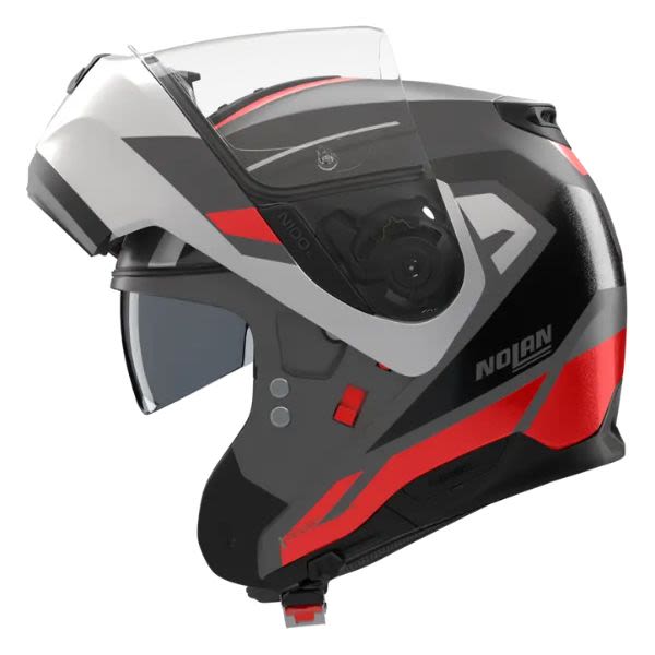 FLIP-UP MOTO ĶIVERE NOLAN N100-6 CINETICO PELĒKA/SARKANA/BALTA LEXAN FLIP-UP MOTO ĶIVERE NOLAN N100-6 CINETICO PELĒKA/SARKANA/BALTA LEXAN - Image 4
