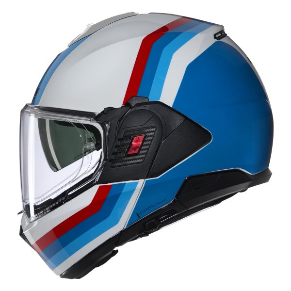 FLIP-UP MOTO ĶIVERE NOLAN N120-1 LINEO ZILA/SARKANA/BALTA LEXAN FLIP-UP MOTO ĶIVERE NOLAN N120-1 LINEO ZILA/SARKANA/BALTA LEXAN - Image 6