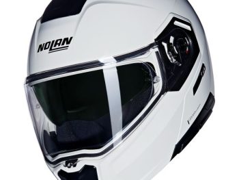 FLIP-UP MOTO ĶIVERE NOLAN N90-3 06 CLASSICO BALTA, S LEXAN