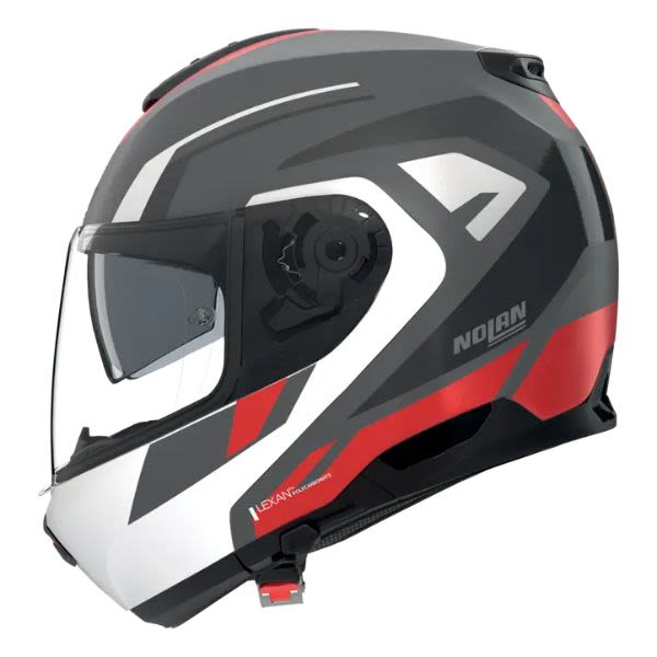 FLIP-UP MOTO ĶIVERE NOLAN N100-6 CINETICO PELĒKA/SARKANA/BALTA LEXAN FLIP-UP MOTO ĶIVERE NOLAN N100-6 CINETICO PELĒKA/SARKANA/BALTA LEXAN - Image 5
