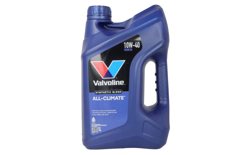 Valvoline All-Climate 10W40 Pussintētiskā motoreļļa 5L Valvoline All-Climate 10W40 Pussintētiskā motoreļļa 5L