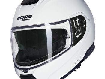 FLIP-UP MOTO ĶIVERE NOLAN N100-6 CLASSICO BALTA LEXAN