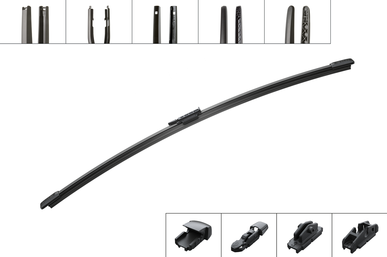 Stikla tīrītāja slotiņa aizmugurējā Bosch ar adapteri Stikla tīrītāja slotiņa aizmugurējā Bosch ar adapteri