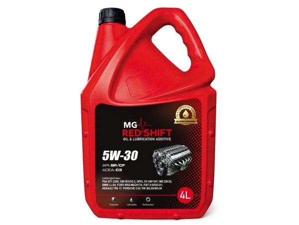 5W30 C3 dzinēja eļļa 4 L MG Red Shift 5W30 C3 dzinēja eļļa 4 L MG Red Shift