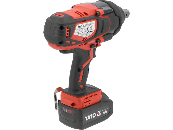 AKUMULATORA TRIECIENA UZGRIEŽŅU ATSLĒGA 18V YATO 3/4" 2000Nm AR AKUMULATORUN UN LĀDĒTĀJU, YT-828075 AKUMULATORA TRIECIENA UZGRIEŽŅU ATSLĒGA 18V YATO 3/4" 2000Nm AR AKUMULATORUN UN LĀDĒTĀJU, YT-828075 - Image 5