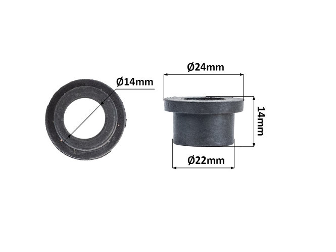 ATV / kvadriciklu šasijas un piekares plastmasas bukses paris H14 ATV / kvadriciklu šasijas un piekares plastmasas bukses paris H14 - Image 2