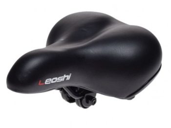 Komforta sēdeklis velosipēdam melns Leoshi