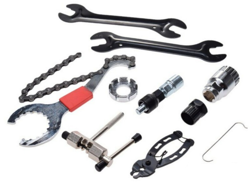 Atslēgu komplekts 9 pcs velosipēda remontam Atslēgu komplekts 9 pcs velosipēda remontam
