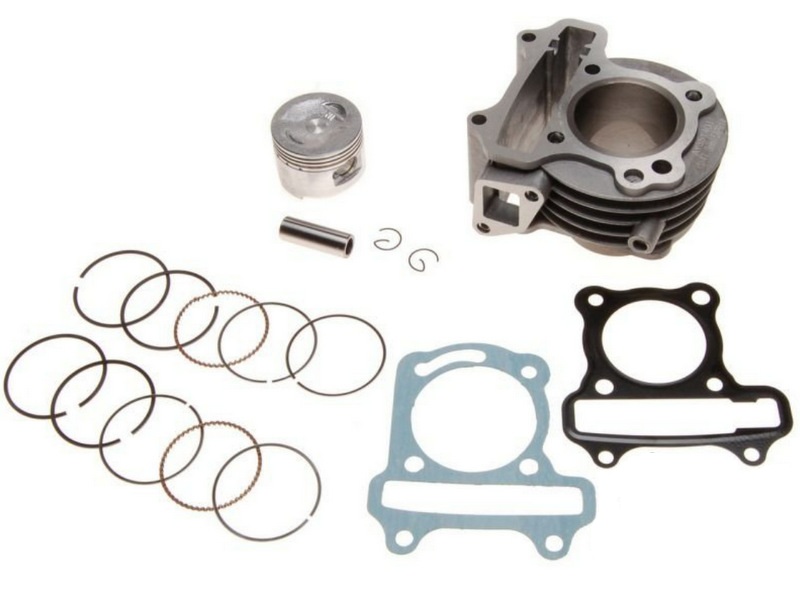 Cilindra komplekts bez galvas 80cc DELFIN un GY6 4T, 47mm Cilindra komplekts bez galvas 80cc DELFIN un GY6 4T, 47mm