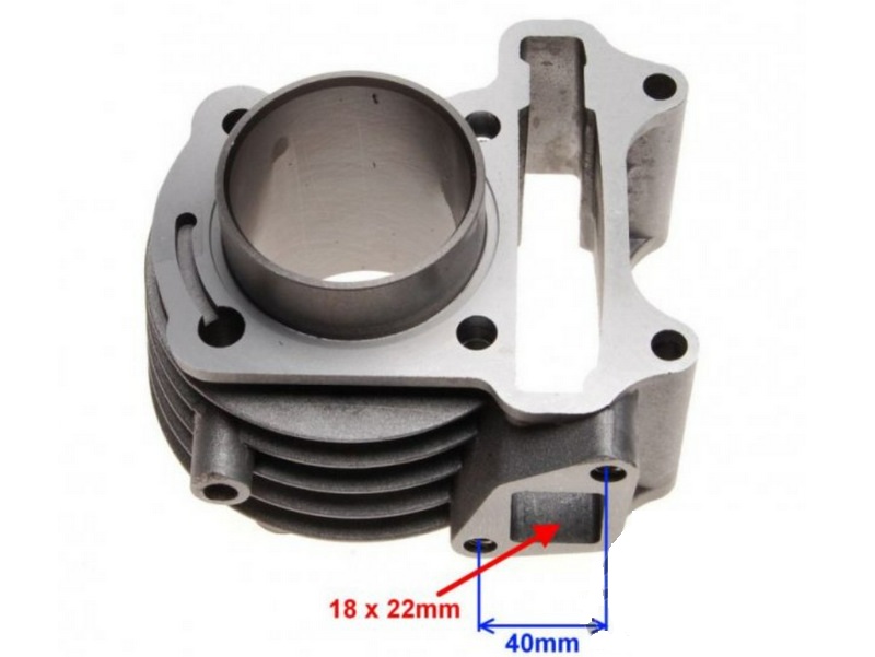 Cilindra komplekts bez galvas 80cc DELFIN un GY6 4T, 47mm Cilindra komplekts bez galvas 80cc DELFIN un GY6 4T, 47mm - Image 3