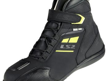 LS2 Garra Lady WP sieviešu moto zābaki - melni, dzelteni