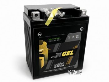 Akumulators moto GEL 14AH 250A 12V 135X91X167L INTACT IG CB14L-A2 (YB14L-A2)