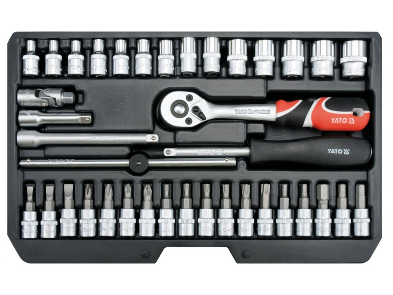 INSTRUMENTU KOMPLEKTS 1/4" , 38 DAĻU ,YATO YT-14471 INSTRUMENTU KOMPLEKTS 1/4" , 38 DAĻU ,YATO YT-14471