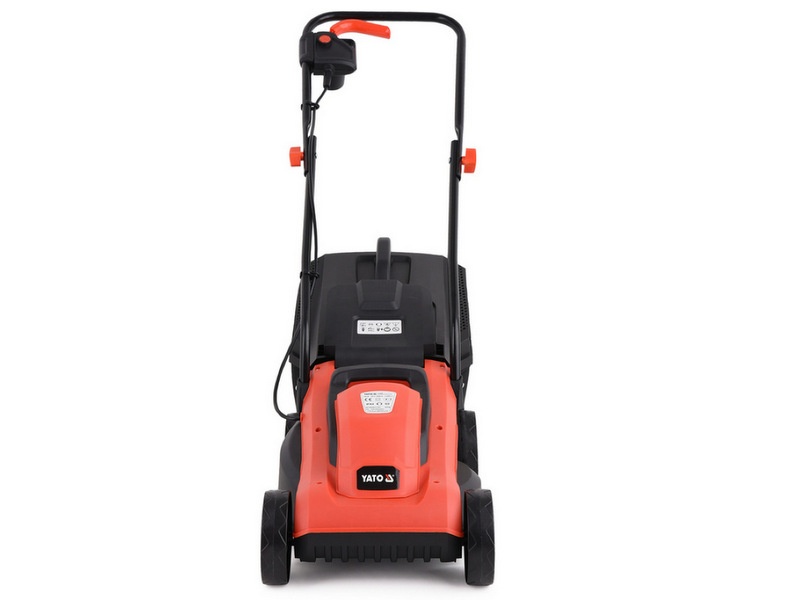 YATO ELEKTRISKAIS ZĀLES PĻĀVĒJS 1300W ar 330mm PĻAUŠANAS PLATUMU, 30 LITRU GROZS, YATO YT-85200 YATO ELEKTRISKAIS ZĀLES PĻĀVĒJS 1300W ar 330mm PĻAUŠANAS PLATUMU, 30 LITRU GROZS, YATO YT-85200 - Image 3