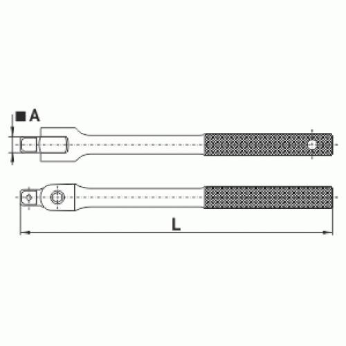 Šarnīra rokturis 1/2" 430 mm 39721 Šarnīra rokturis 1/2" 430 mm 39721 - Image 3
