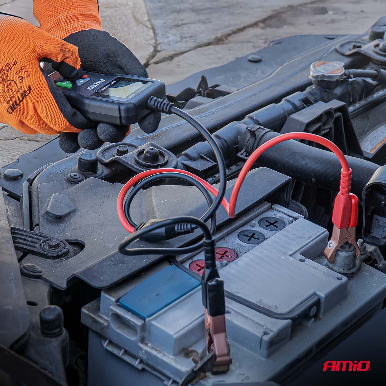 Profesionāls digitālais akumulatoru testeris 2–220 Ah 6 V 12 V 24 V AMIO-04920 Profesionāls digitālais akumulatoru testeris 2–220 Ah 6 V 12 V 24 V AMIO-04920 - Image 3