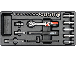 Atvilktnes ieliktnis/25 daļu ligzdas galviņas YATO YT-5541