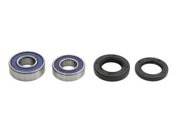 Riteņu gultņu komplekts Aizmugurē/priekšā (ar blīvslēgiem) HONDA CR; KAWASAKI KFX; SUZUKI GS, RM, TS 80-450 1975-2014