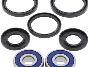 Riteņu gultņu komplekts priekšā (ar hermētiķi) HONDA CB, CBR, VT; KAWASAKI KX, KZ; SUZUKI GW; YAMAHA FJ, FZ, RD, SRX, XJ, XP, XS, XTZ, XV, XZ, YP, YTZ 125-1100 1973-2020