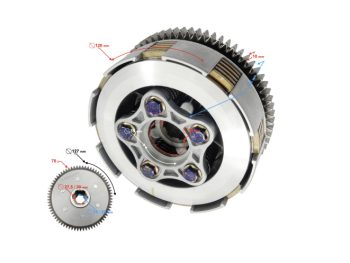 Sajūga ferodo 5 disku komplekts ar grozu 70T ATV150/200/250