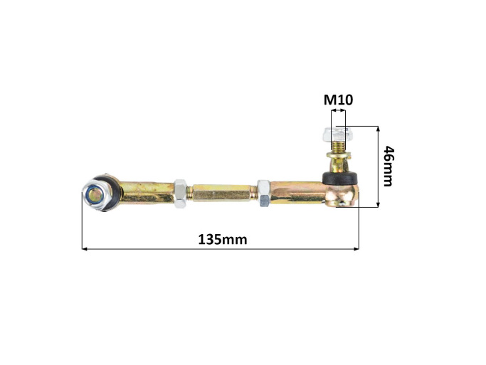 MINI ATV stūres stienis 135mm M10 MINI ATV stūres stienis 135mm M10
