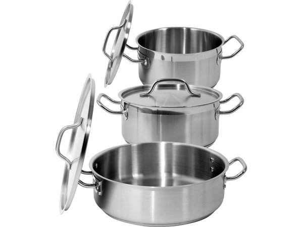 Zems katliņš ar vāku SS 36x18cm 18.3L YATO YG-00044 - Image 4