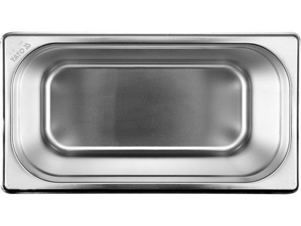 Nerūsējošā tērauda gastronorm trauks GN 1/3 150 YATO YG-00274 - Image 2