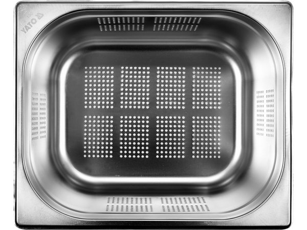 Perforēts gastronorm trauks GN 1/2 150 SS YATO YG-00357 - Image 2