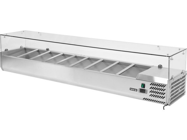 Galda ledusskapja vitrīna 9x1/3 GN YATO YG-05332