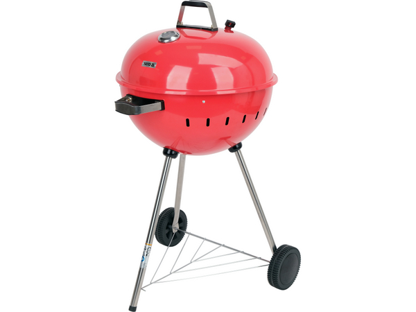 Apaļš ogļu grils 54 cm - sarkans YATO YG-20304 - Image 2
