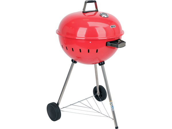 Apaļš ogļu grils 54 cm - sarkans YATO YG-20304 - Image 3