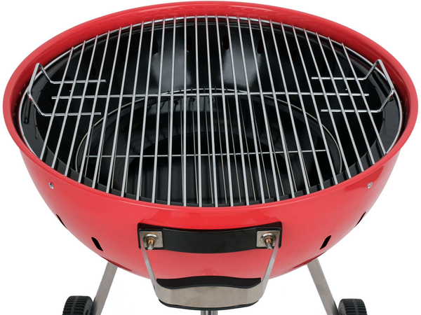 Apaļš ogļu grils 54 cm - sarkans YATO YG-20304 - Image 9