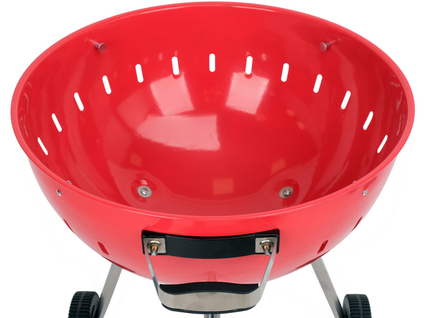 Apaļš ogļu grils 54 cm - sarkans YATO YG-20304 - Image 12