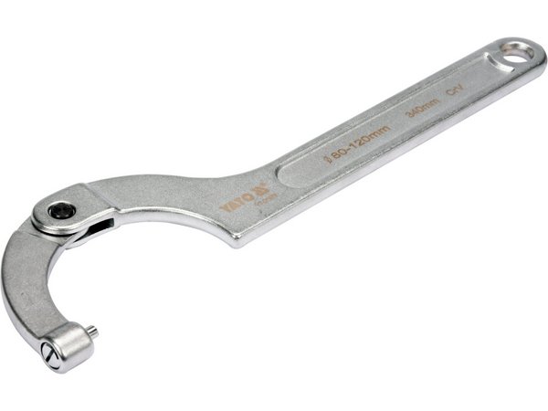 Atslēga ar eņģēm apaļiem rievotiem 80-120 mm YATO YT-01678 - Image 2