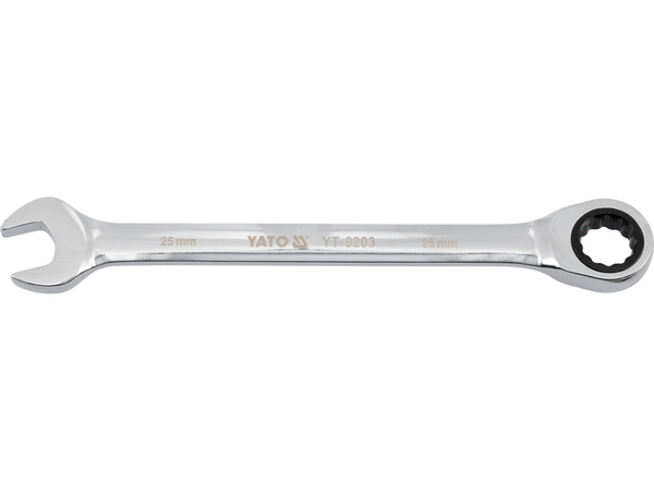 Kombinētā uzgriežņu atslēga ar sprūdrata atslēgu 25 mm YATO YT-0203 - Image 2