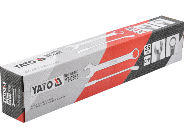 25 kombinēto atslēgu komplekts, 6-32 mm, "Satin" YATO YT-0365 - Image 2