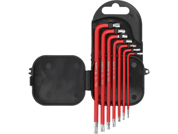TORX TAMPER PROOF atslēgu komplekts T9-T30 CrV 7 gab. YATO YT-0562 - Image 2
