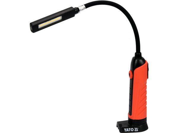 Gaisma. Bezvadu COB lampa 500 lm, elastīga kāja YATO YT-08527 - Image 2