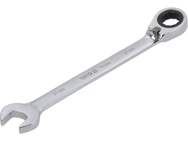 Kombinētā uzgriežņu atslēga ar sprūdrata atslēgu 21 mm YATO YT-1664 - Image 3