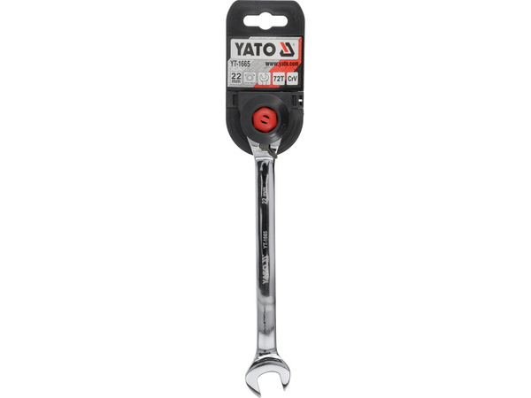 Kombinētā uzgriežņu atslēga ar sprūdrata atslēgu 22 mm YATO YT-1665 - Image 5