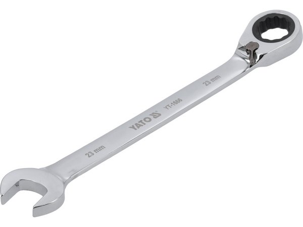 Kombinētā uzgriežņu atslēga ar sprūdrata atslēgu 23 mm YATO YT-1666 - Image 3