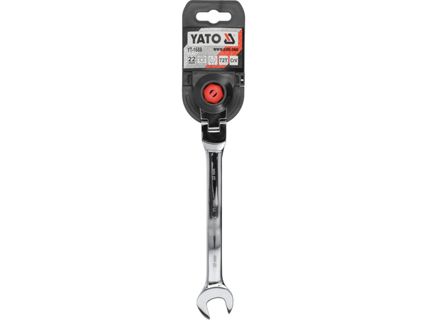 Kombinētā uzgriežņu atslēga ar sprūdrata atslēgu un eņģi 22 mm YATO YT-1688 - Image 4