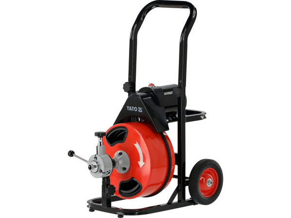 Cauruļu tīrīšanas mašīna 15,4 m, 300 W YATO YT-25055