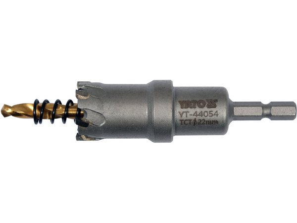 TCT 22 mm metāla caurumzāģis YATO YT-44054