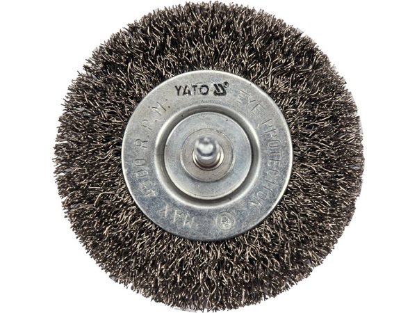 Diskveida birste ar gofrētu stiepli 75 mm INOX YATO YT-47568 - Image 2