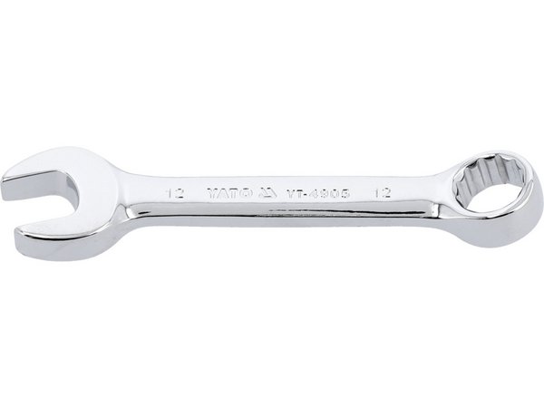 Īsa kombinētā uzgriežņu atslēga 12 mm YATO YT-4905